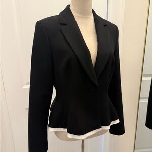 HOBBS LONDON HARMONY PEPLUM BLAZER JACKET US 8